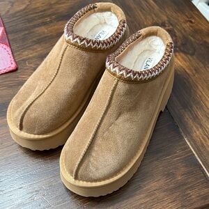 Brown Suede Slip-On Shoes